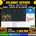 JACKPOT SLOT GACOR MAIN GATES OF OLYMPUS 1000 06 OKTOBER 2025
