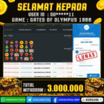 JACKPOT SLOT GACOR MAIN GATES OF OLYMPUS 1000 11 DESEMBER 2025