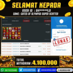 JACKPOT SLOT GACOR MAIN GATES OF OLYMPUS SUPER SCATER 17 FEBRUARI 2026